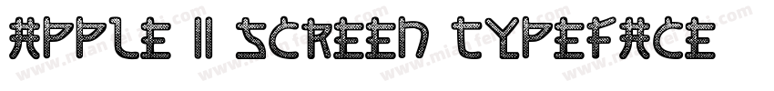 Apple II Screen Typeface字体转换